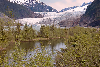 Alaska cruises offers side trips to places like Mendenhall glacier