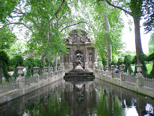 Medici fountain in the Jardin du Luxembourg Paris France photo by Francis Bourgoui