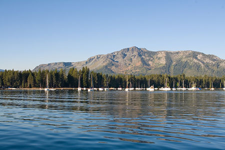 beautiful Lake Tahoe seen from camp Richardson